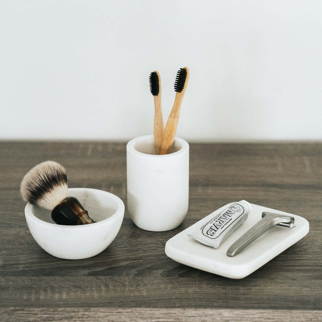 MARBLE SHAVING BOWL